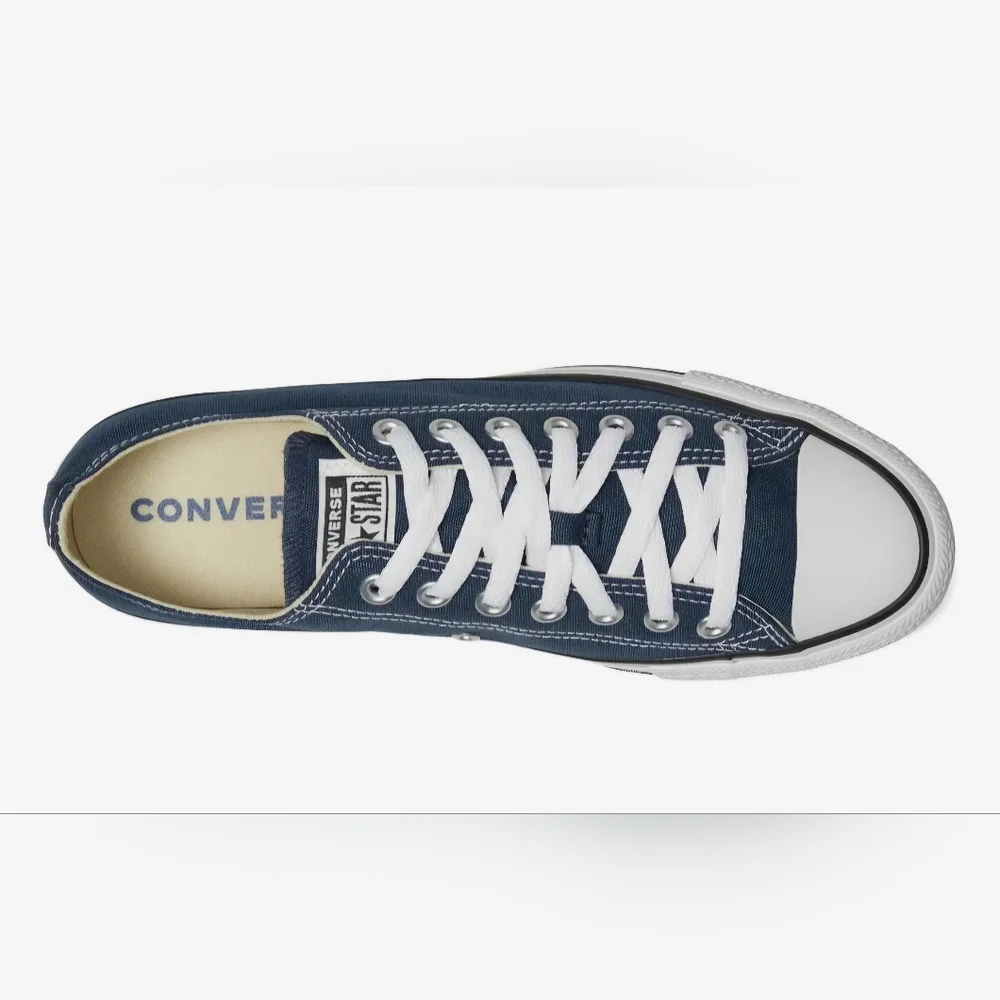 Converse Chuck Taylor Low Top Sneakers - Navy and White - Picture 2 of 8